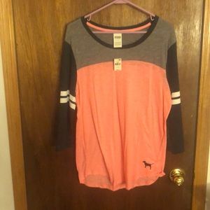 Victoria secret pink 3/4 sleeve tee